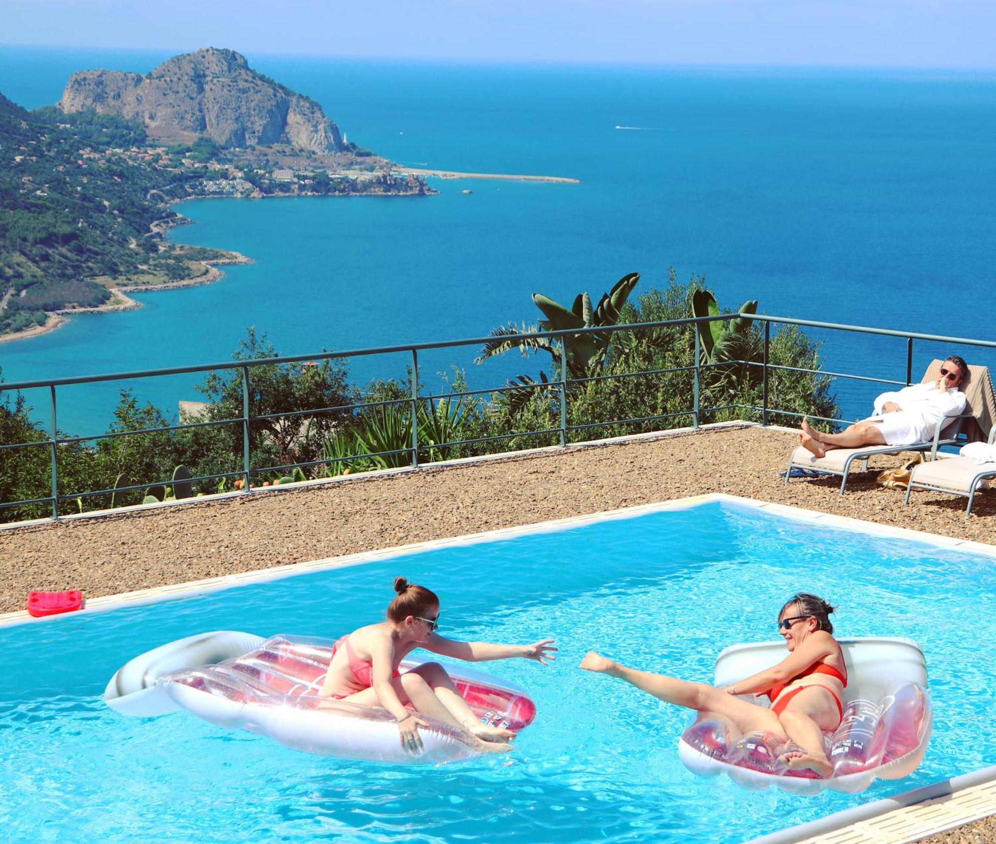 Cefalu Nest Pool House Terrace Sea View מראה חיצוני תמונה