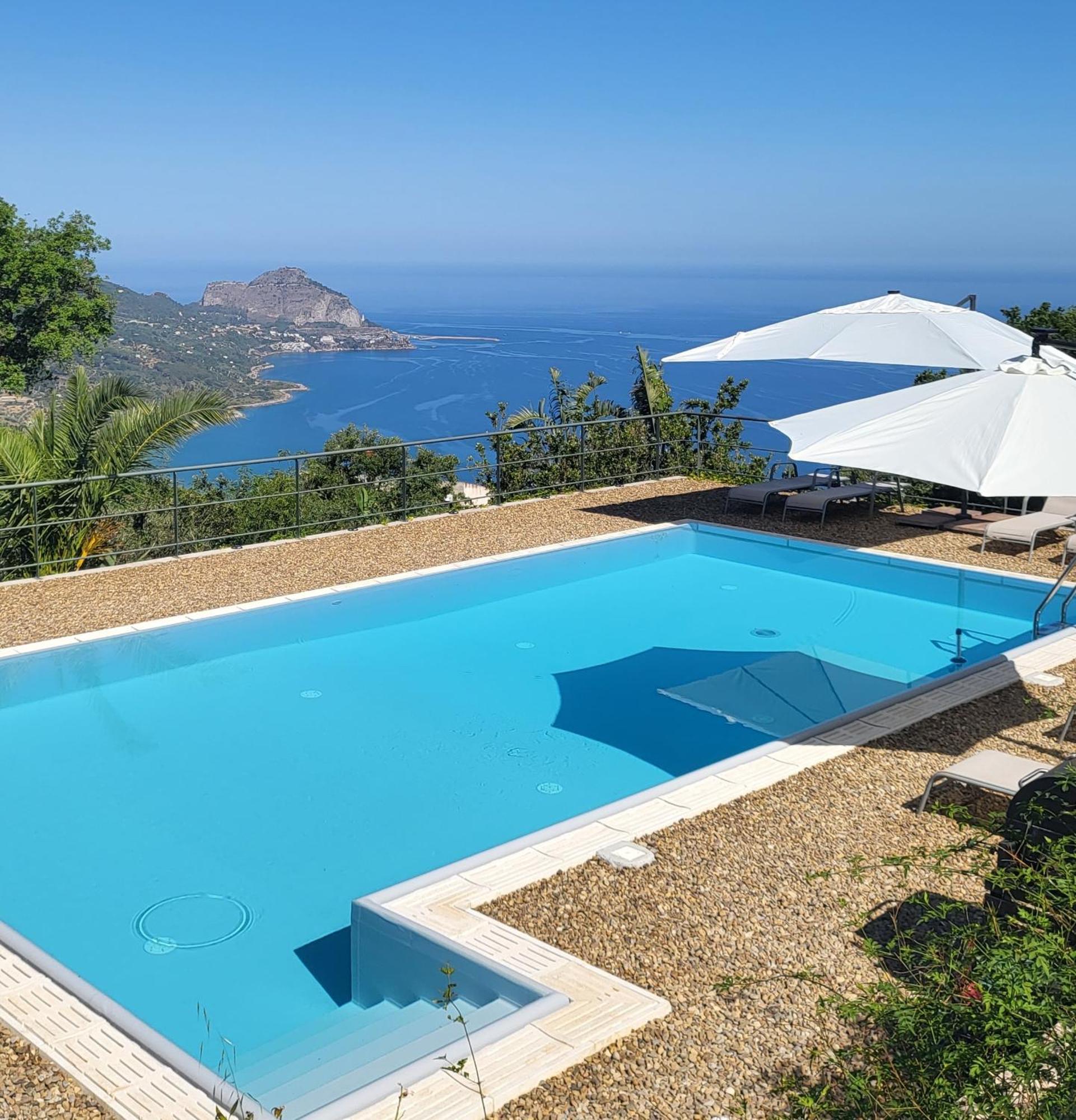Cefalu Nest Pool House Terrace Sea View מראה חיצוני תמונה